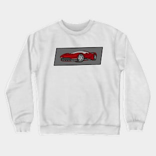 front of a luxury car Crewneck Sweatshirt